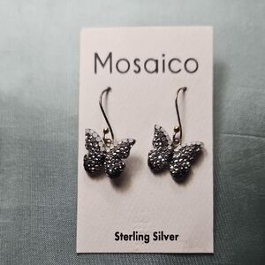 Silver Butterfly Earrings